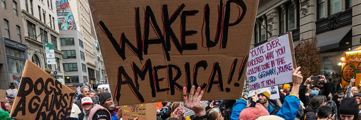 Day Of Action Protests Across The Country Criticize Trump And DOGE Policies