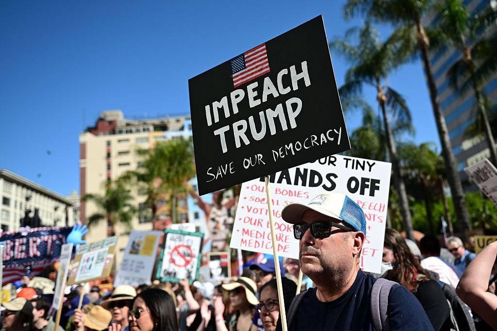 Day Of Action Protests Across The Country Criticize Trump And DOGE Policies