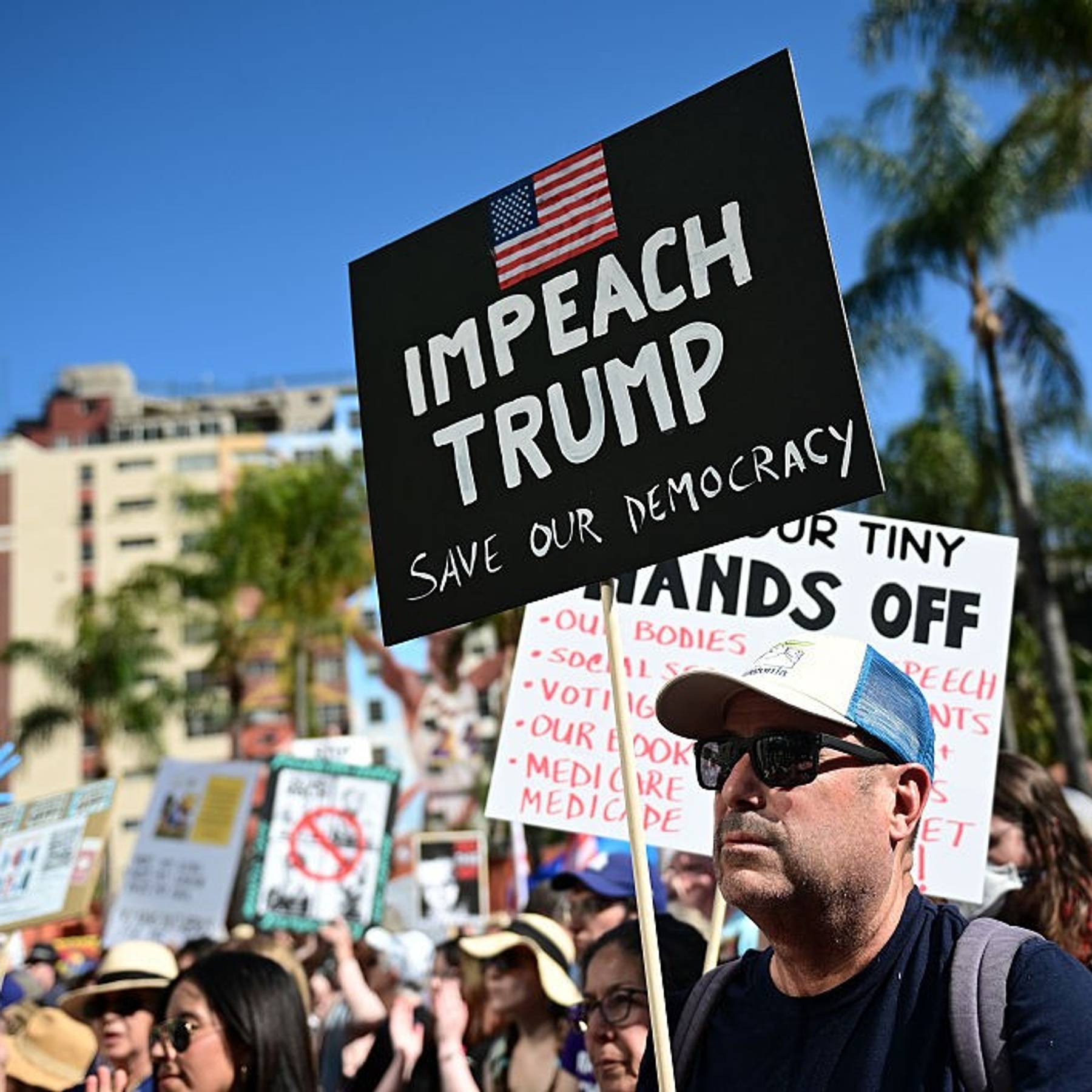 Day Of Action Protests Across The Country Criticize Trump And DOGE Policies