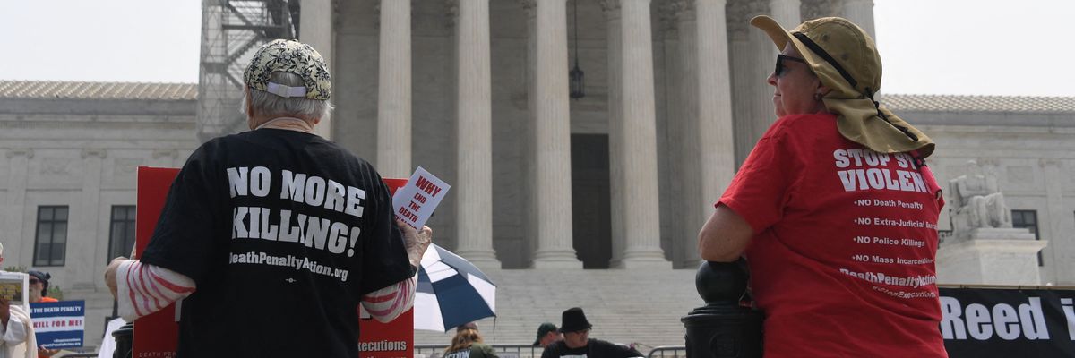 Death penalty protest