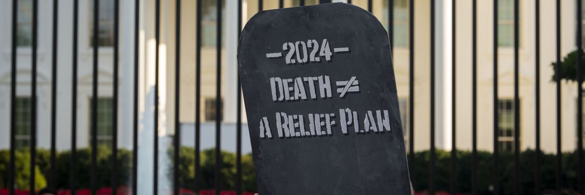 Debt Collective student debt protest for older debtors.