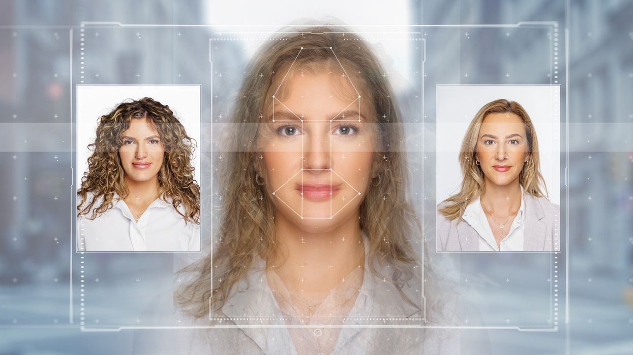 Deepfakes / AI-generated women's face.