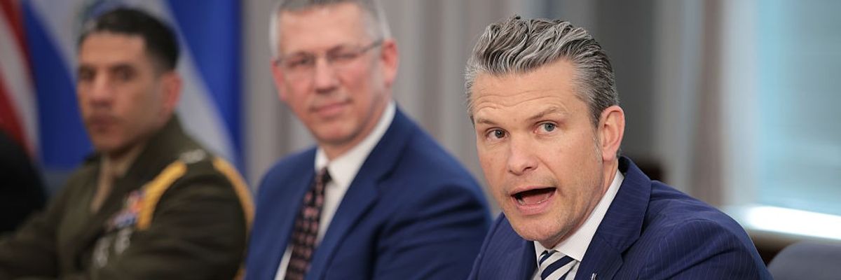 Defense Sec. Pete Hegseth Meets With El Salvador Minister Of National Defense Rene Merino Monroy At The Pentagon