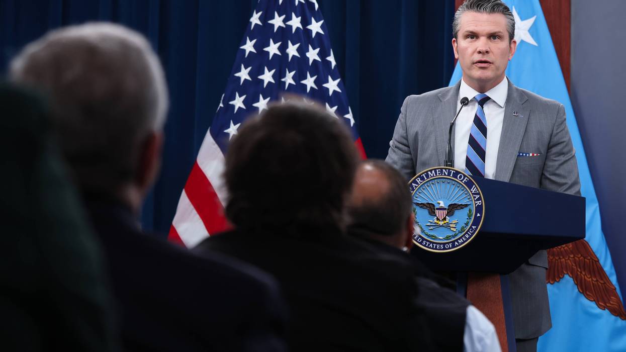 Defense Secretary Hegseth And Joint Chiefs Chairman Caine Hold Pentagon Press Briefing