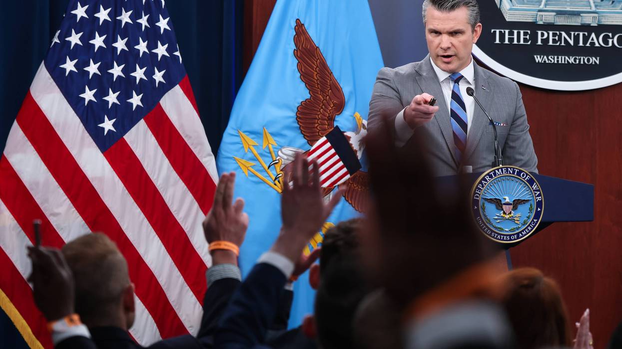 Defense Secretary Hegseth And Joint Chiefs Chairman Caine Hold Pentagon Press Briefing