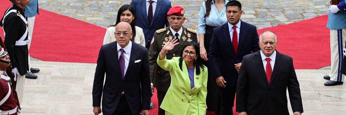 Delcy Rodriguez Delivers A Government Report At The National Assembly