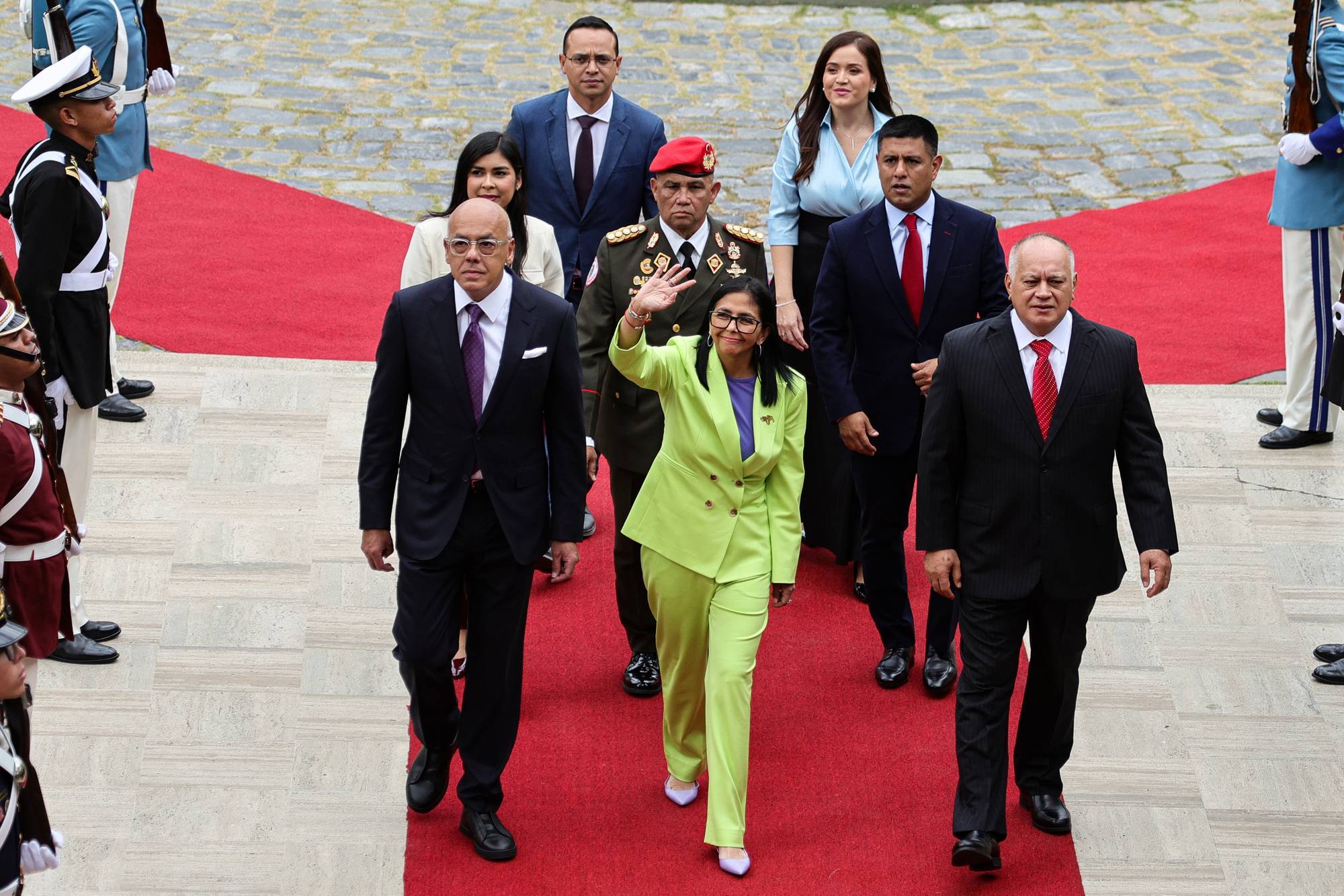Delcy Rodriguez Delivers A Government Report At The National Assembly