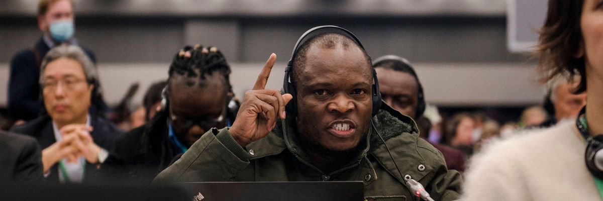 Delegate from Democratic Republic of Congo during biodiversity summit