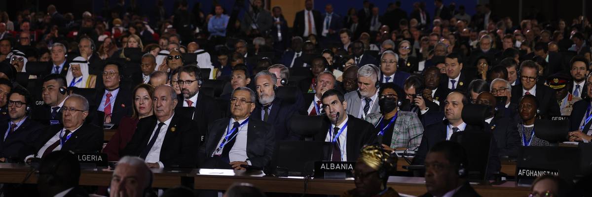 Delegates attending the COP27 climate summit in Egypt