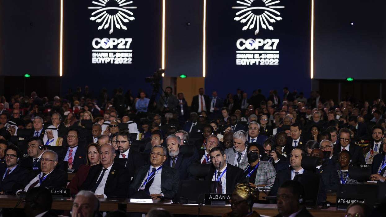 Delegates attending the COP27 climate summit in Egypt