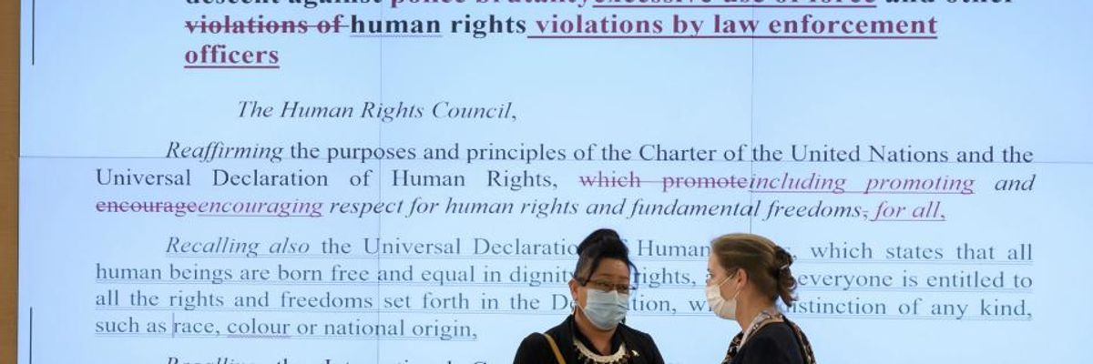 'Absurd': After US Bullying, Every Mention of United States Stripped From UN Resolution Spurred by George Floyd Killing