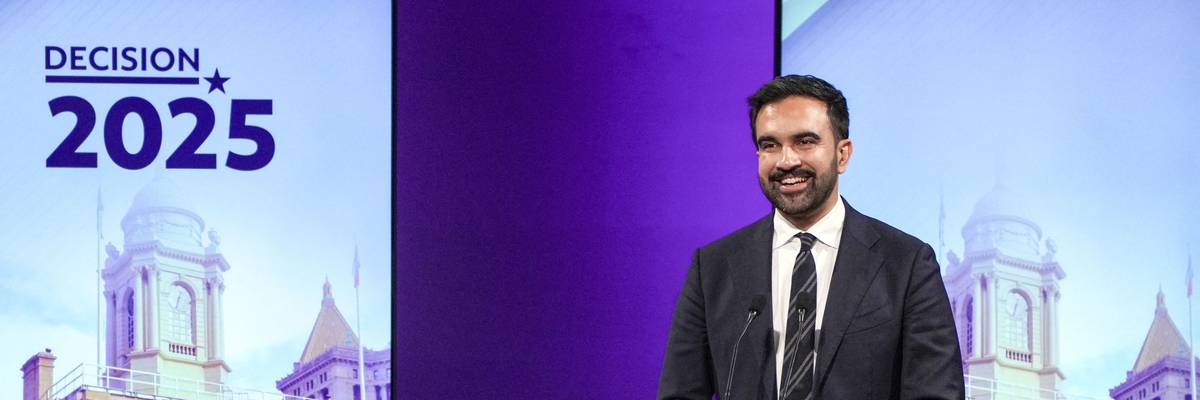 Democratic candidate Zohran Mamdani participates in the second New York City mayoral debate
