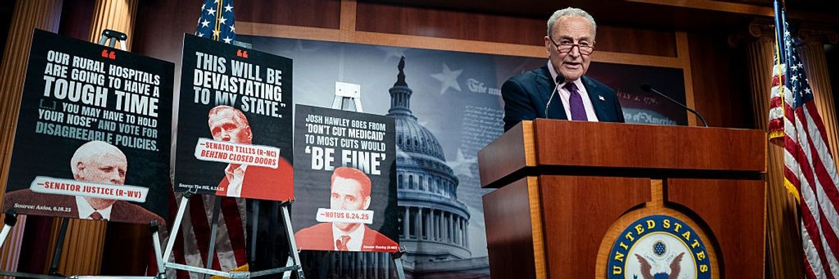 Democratic Leader Schumer Speaks Out Against The Big, Beautiful Bill At The US Capitol