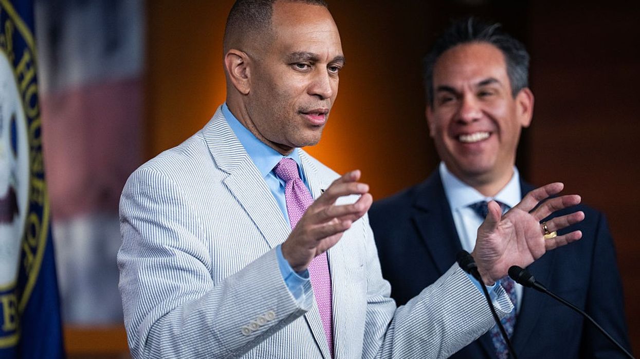 Democratic leaders Jeffries and Aguilar