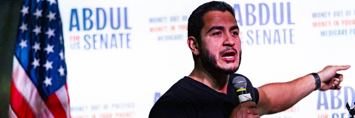 Democratic Leaders Rally Voters In Michigan For Senate Candidate Abdul El-Sayed