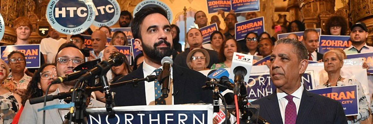 Democratic New York City mayoral candidate Zohran Mamdani