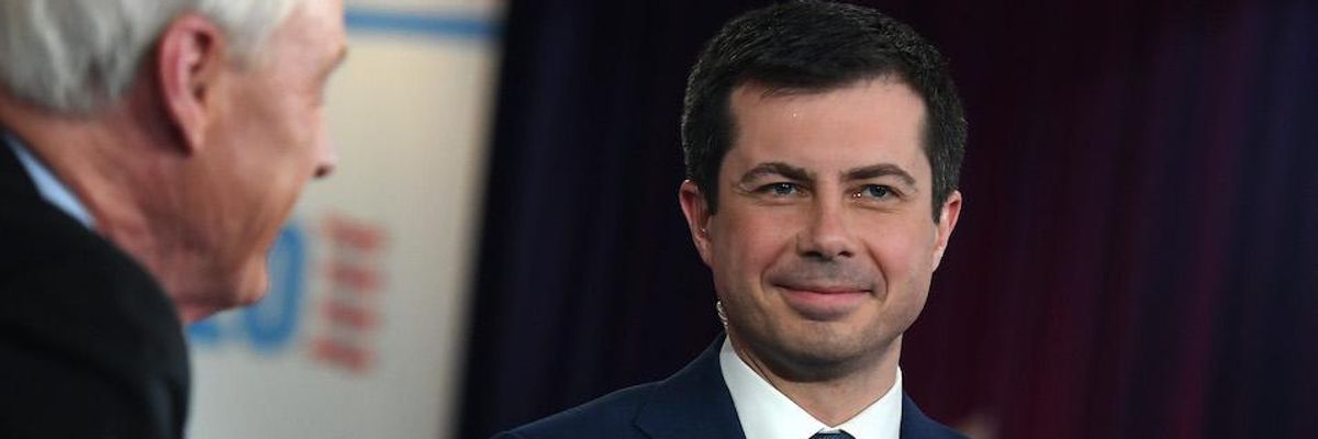 Critics Attack Buttigieg for Using 'Fox News Propaganda' By Referring to Grassroots Groups Backing Sanders as Dark Money Organizations