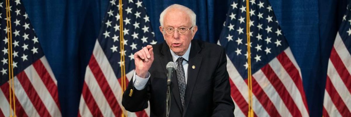 Sanders Says Coronavirus 'A Red Flag for Current Dysfunctional and Wasteful Healthcare System'