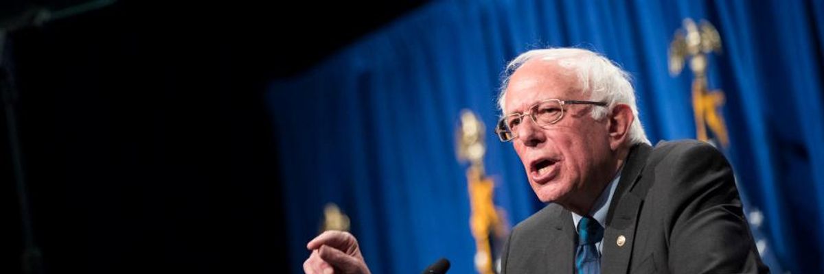For Not Mentioning Climate Crisis or Soaring Inequality, Sanders Calls Trump 'Man Living in Parallel Universe' Who 'Must Be Defeated'