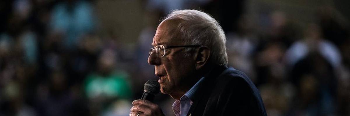 'Plainly Ridiculous': Sanders Supporters Decry MSNBC for Not Covering Nazi Protester at Bernie Rally