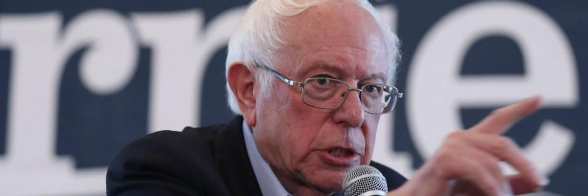 Bernie Sanders Calls for 'Boldest Legislation in History' to Halt Spiraling Covid-19 Catastrophe