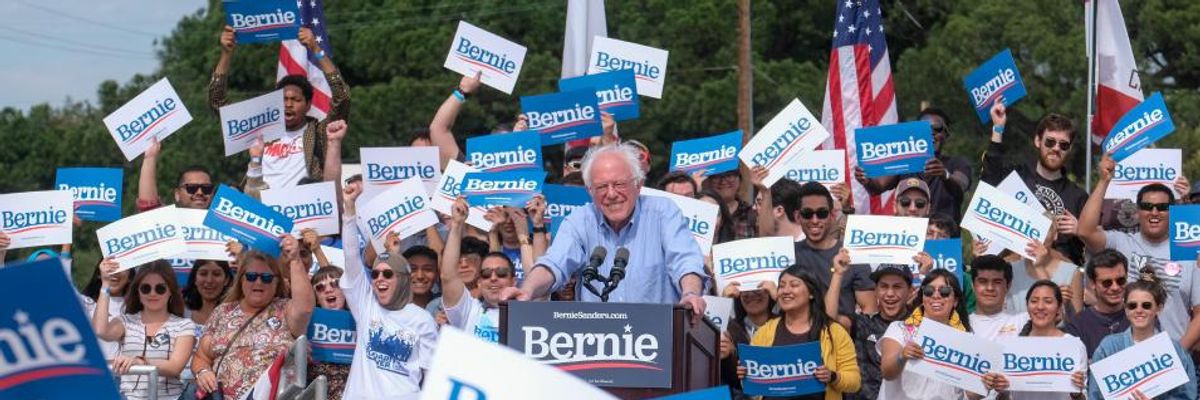 California Poll Shows Sanders With Double the Support of Closest Rival Just Days Ahead of Super Tuesday