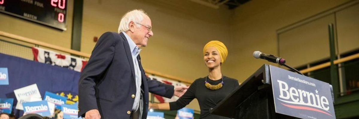 Ilhan Omar Joins Sanders in Drawing 1,300 People to Largest New Hampshire Rally of 2020 Primary So Far