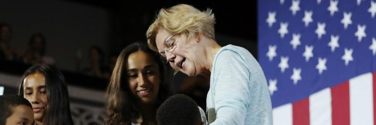 Warren's 'Transformational' Education Plan Takes Aim at Charter Schools and Vouchers, Vowing to Make Schools Safe and Equitable for All Students
