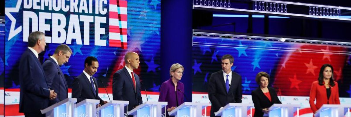 'Downright Irresponsible and Shameful': DNC and NBC Ripped for Democratic Debate That Spent Less Than 10 Minutes on Climate Emergency