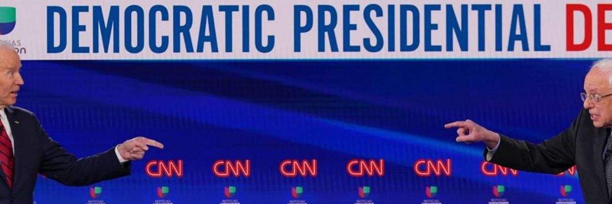 Debating Bernie on Medicare for All and Coronavirus, Biden Declares: 'I Don't Want to Get This Into a Back and Forth in Terms of Our Politics'