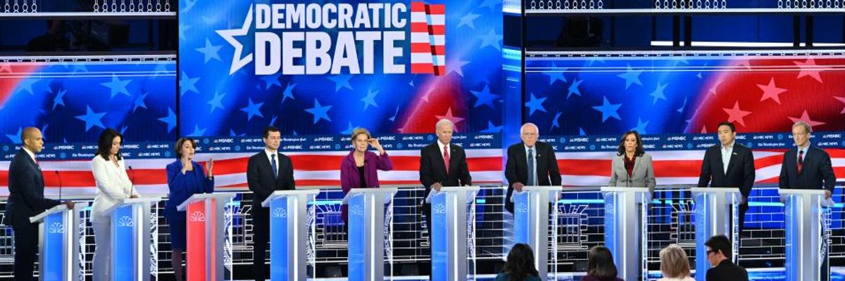 In Two-Hour 2020 Democratic Debate, No Mention of Deadly Trump-Endorsed Military Coup in Bolivia