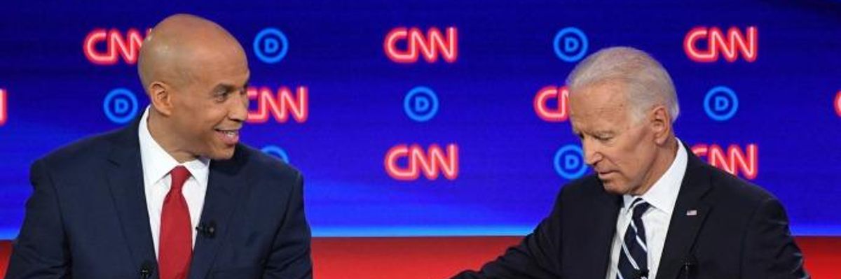 #UnitedAgainstYou vs. #NotMeUS: Naomi Klein Slams Cory Booker and Other Corporate Democrats for Backing Biden