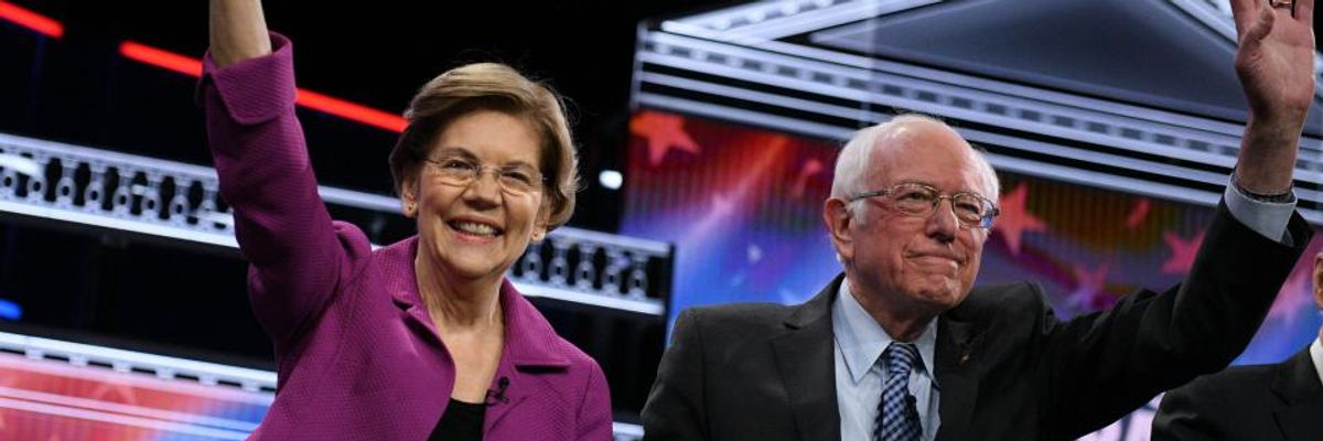 Warren Urged to Help Form 'Progressive Front' With Sanders as Big-Money Establishment Fuels Biden Surge
