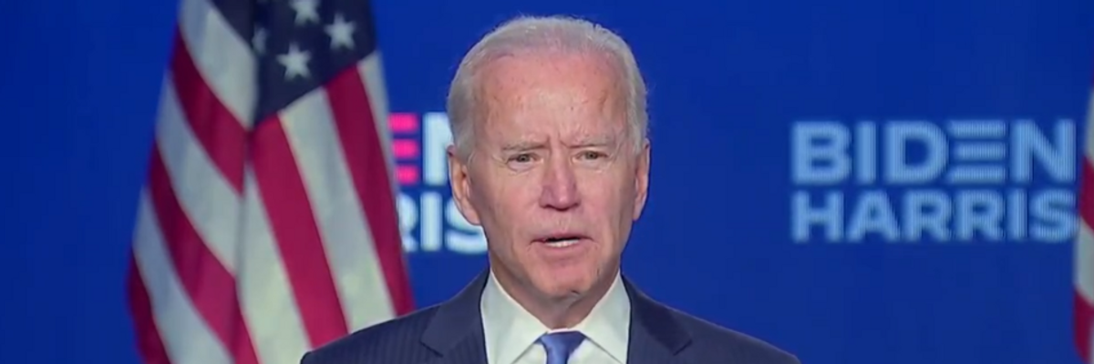 'We're Gonna Win,' Says Biden as Nation Awaits Official Confirmation of Vote Totals