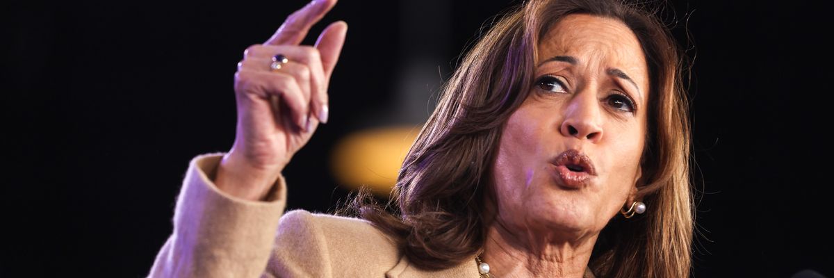 Democratic presidential nominee U.S. Vice President Kamala Harris