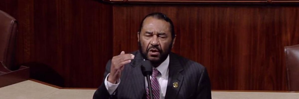 Texas Democrat Calls For Trump Impeachment on US House Floor