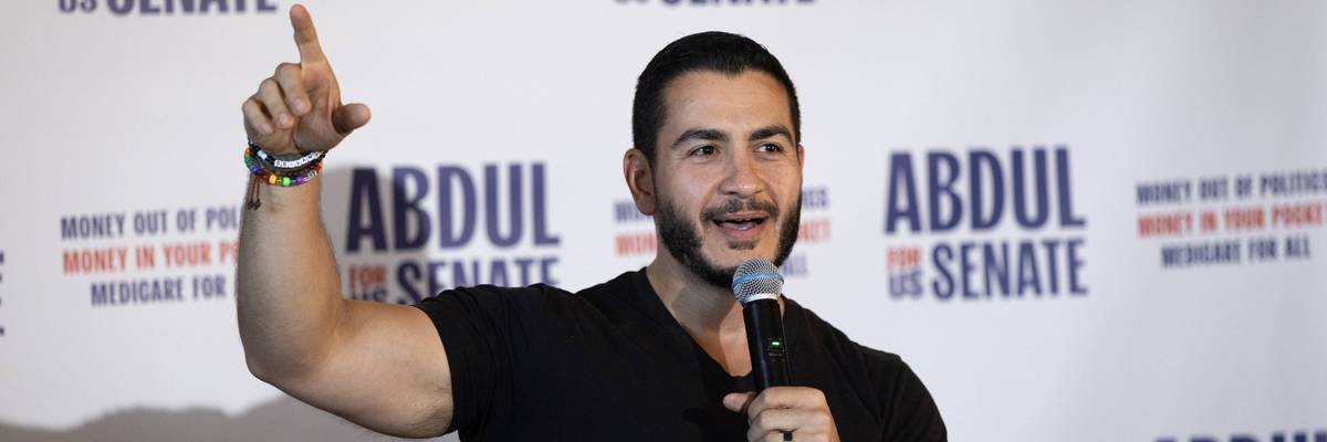 Democratic Senate Candidate Abdul El-Sayed Campaigns In Michigan Ahead Of Primary