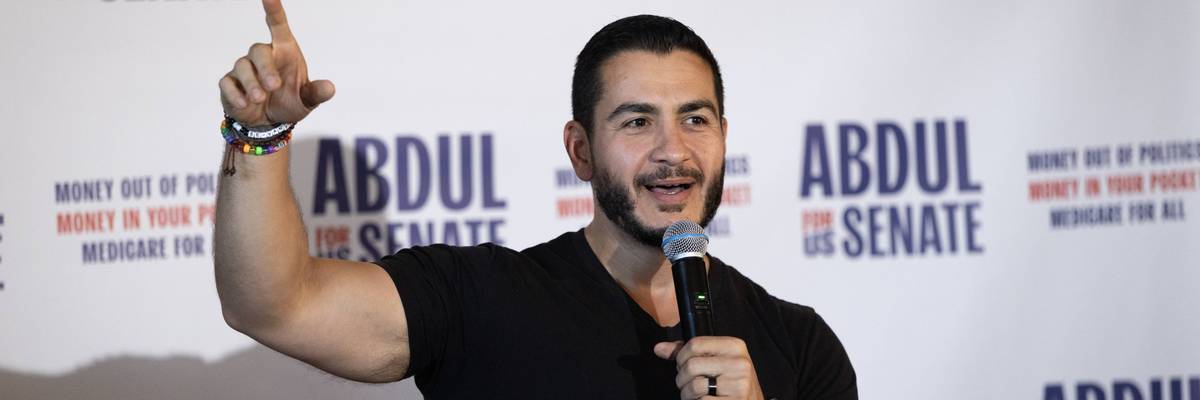 Democratic Senate Candidate Abdul El-Sayed Campaigns In Michigan Ahead Of Primary