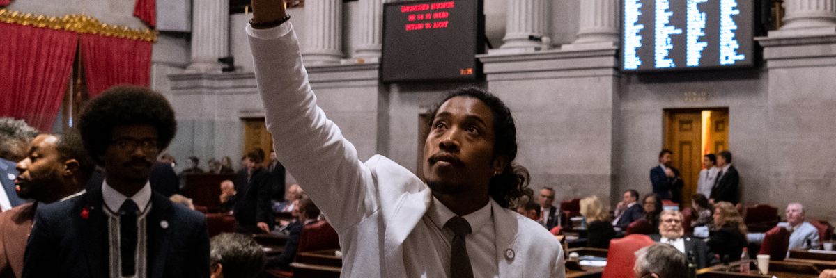 Democratic State Rep. Justin Jones of Nashville