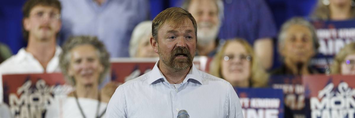 Democratic US Senate candidate Graham Platner