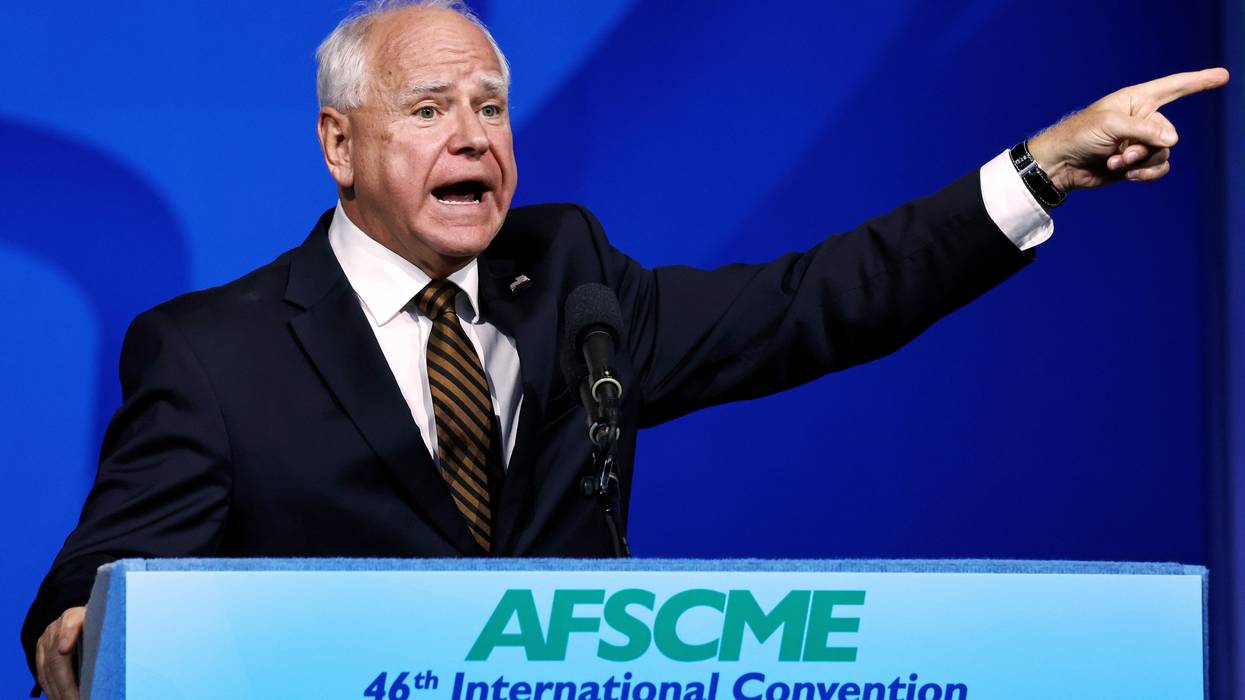 Democratic vice presidential candidate Minnesota Gov. Tim Walz