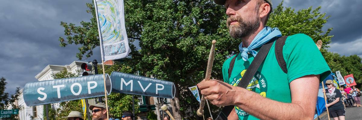 demonstration against MVP