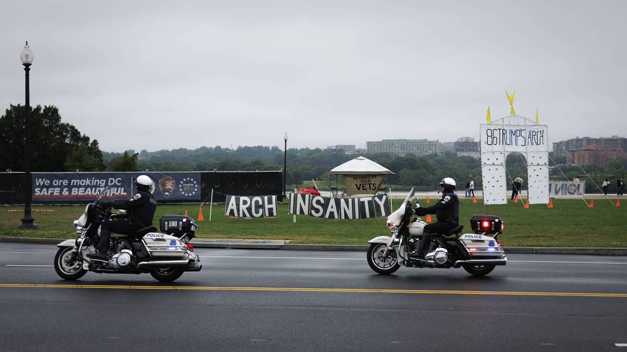 Demonstration Against President Trump's Arch Plan In Washington, DC