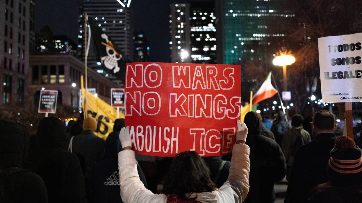 Demonstration Against The War In Iran In Chicago