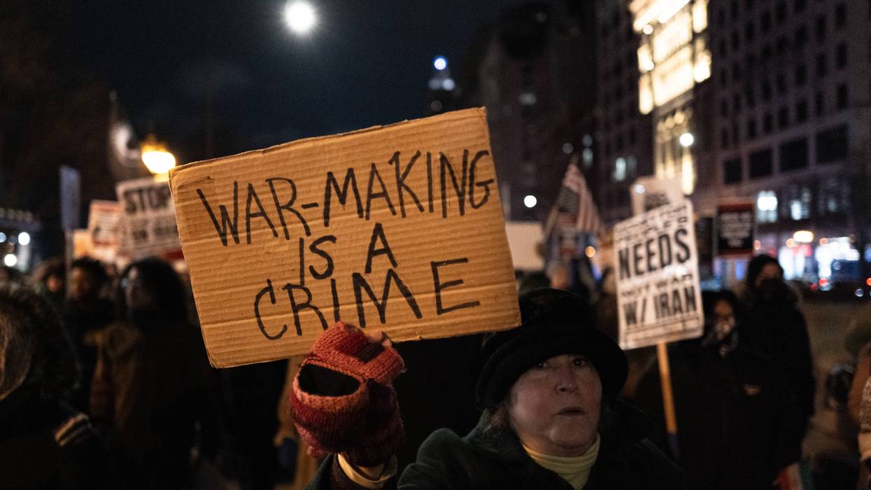 Demonstration Against The War In Iran In Chicago