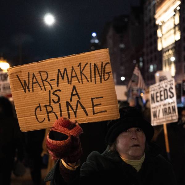 Demonstration Against The War In Iran In Chicago