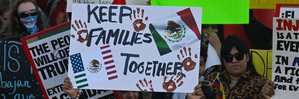 Demonstration against Trump's immigration policies in North Carolina