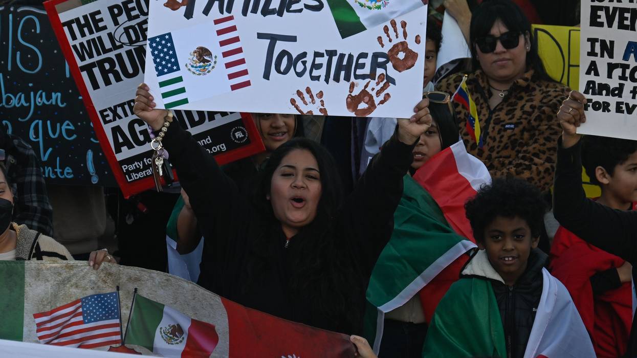 Demonstration against Trump's immigration policies in North Carolina