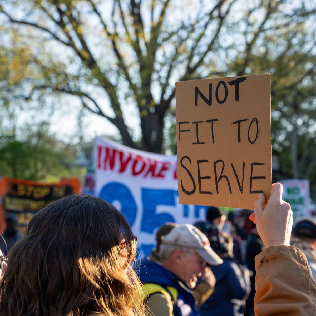 Demonstration Held Outside White House Against Trump's War In Iran