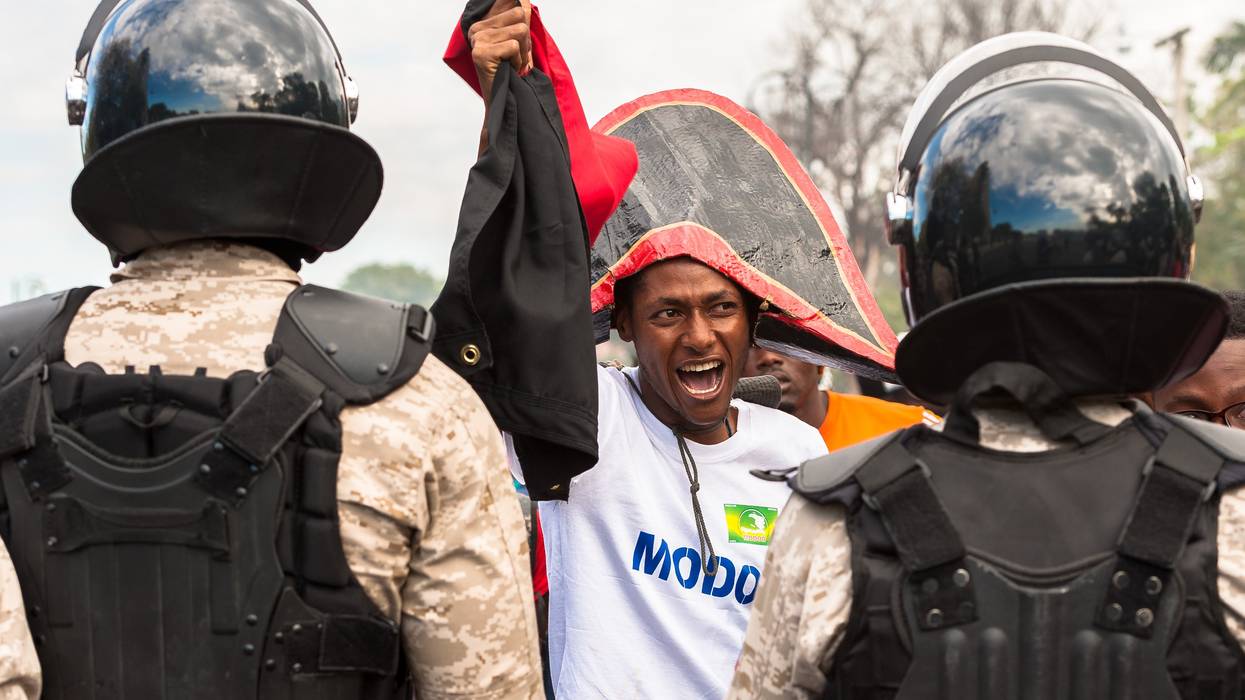 Demonstration in Haiti